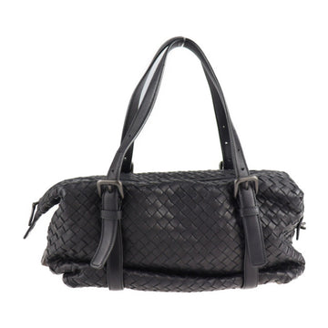 BOTTEGA VENETA Montaigne Intrecciato Handbag 272801 Leather Black Mini Boston Bag Shoulder