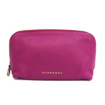 BURBERRY 3922037 Women's Leather Pouch Pink