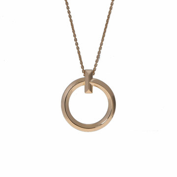 TIFFANY&Co.  T One Large Circle Necklace Women's K18 Yellow Gold
