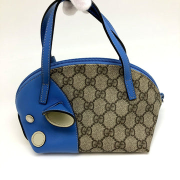GUCCI Handbag 271093 GG Pattern Pig Leather Beige Blue Ladies ITAB3QFV27HY RM5078D