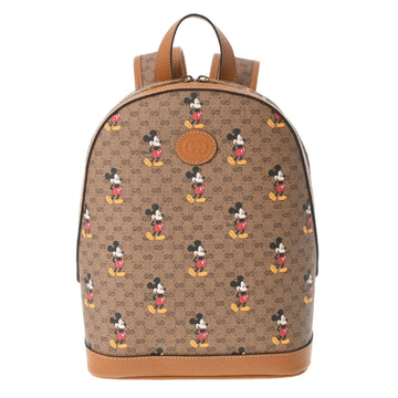 Gucci Bag Pack Disney Collaboration Beige Tone 552884 Women's PVC Calf Rucksack/Daypack