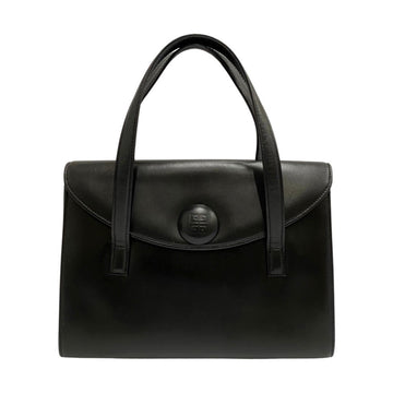 GIVENCHY Vintage 4G Logo Leather Genuine Handbag Mini Tote Bag Black