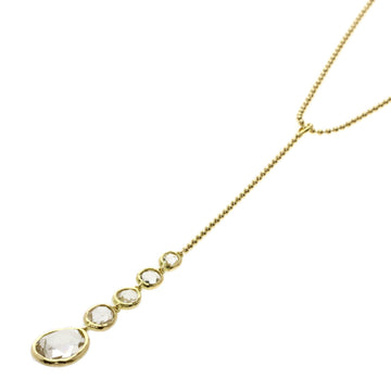 Gucci Rock Crystal Necklace K18 Yellow Gold Ladies