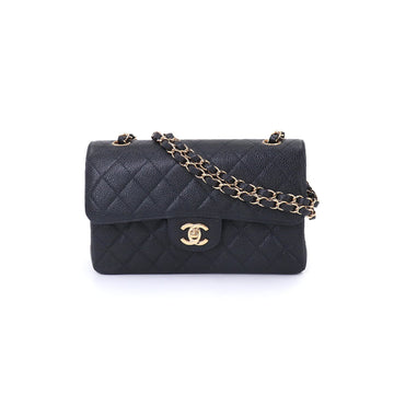 Chanel matelasse 23 chain shoulder bag caviar skin black A01113 gold metal fittings Matelasse Bag