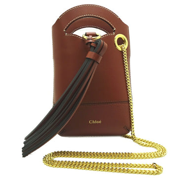 CHLOE  Phone Pouch Women's CHC20AP330C6127S Leather Brown