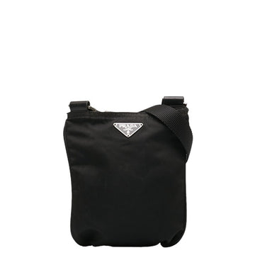 PRADA Sacoche Shoulder Bag Black Nylon Women's
