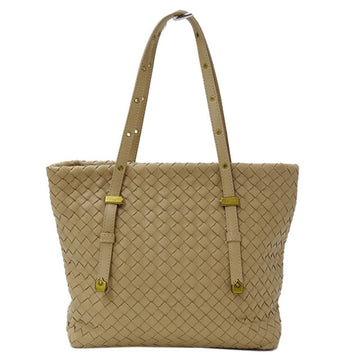 Bottega Veneta bag ladies tote handbag intrecciato leather light brown 162937