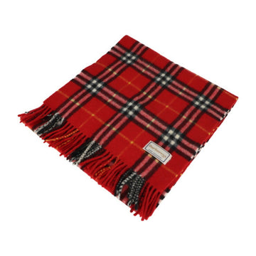BURBERRYs scarf cashmere red check pattern