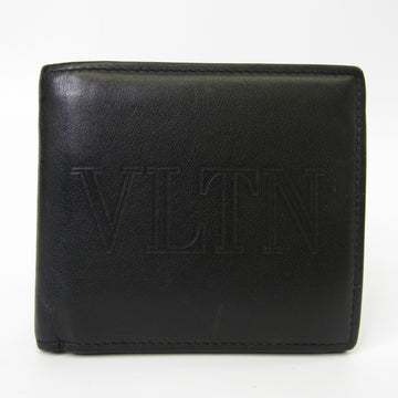 VALENTINO GARAVANI Garavani Unisex Leather Wallet [bi-fold] Black