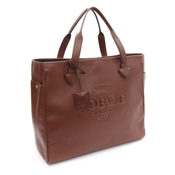 Loewe Tote Bag Heritage Large 377.79.750 Brown Leather Women's Size LOEWE