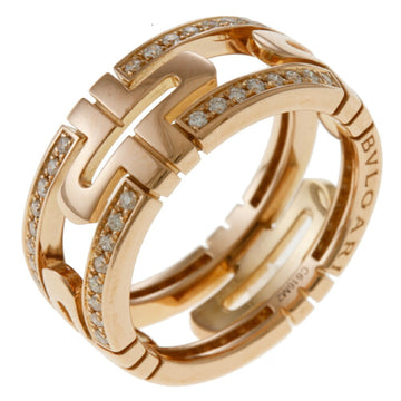 BVLGARIBulgari si Diamond Ring Size 11.5 18K K18 Pink Gold Women's Bvlgari