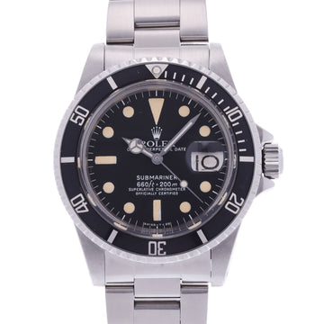 ROLEX Submariner 1680 Men's SS Watch Automatic Winding Black Dial