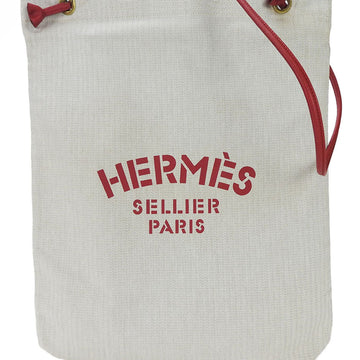 HERMES Aline GM Shoulder Bag Red Natural Leather Canvas Women's Tote  shoulder bag aline gm canvas leather