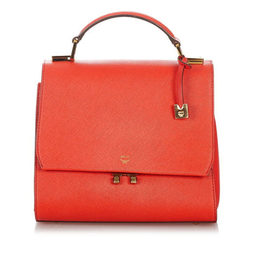 MCM Handbag Shoulder Bag Orange PVC Ladies