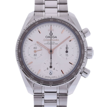 OMEGA Speedmaster 38 Co-Axial Chrono 324.30.38.50.02.001 Men's SS Watch Automatic Winding White Dial