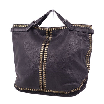 Bottega Veneta bag tote handbag leather lace ladies black/gold