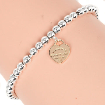 TIFFANY&Co. Return to Heart Tag Beads Bracelet Silver 925 K18 PG Pink Gold