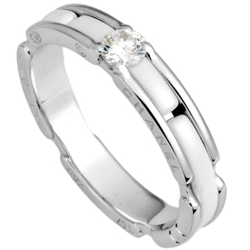 CHANEL Ultra Ring Diamond White Ceramic K18WG #57