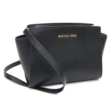 MICHAEL KORS Shoulder Bag 30T3GLMM2L Black Leather Women's