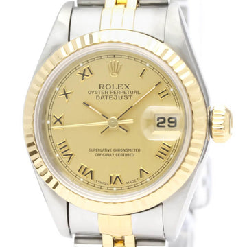 Polished ROLEX Datejust 69173 18K Gold Steel Automatic Ladies Watch BF553040