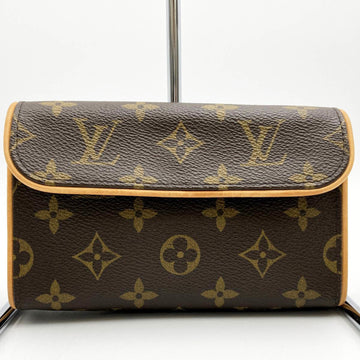 LOUIS VUITTON Pochette Florentine Monogram Waist Bag Pouch Brown Women's Men's Fashion M51855