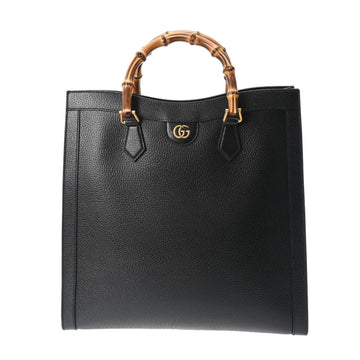 GUCCI Diana Large Tote Black 703218 Women's Leather Bag