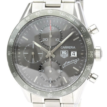 Polished TAG HEUER Carrera Juan Fangio Limited Steel Watch CV201C BF553056