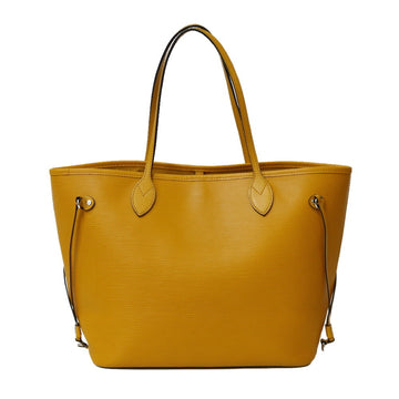 Louis Vuitton Neverfull MM Epi Shoulder Bag Yellow Ladies