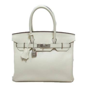 HERMES Birkin 30 handbag Ivory Nata Epsom leather