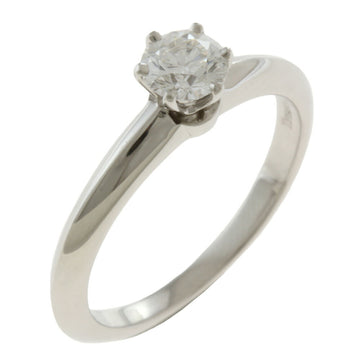 TIFFANY&Co. Solitaire Ring No. 9 Pt950 Platinum Diamond Women's