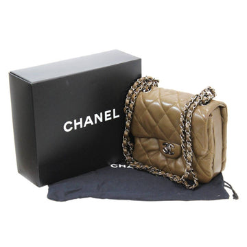 CHANEL chain shoulder bag matelasse dark brown 15357745