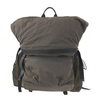 BOTTEGA VENETA rucksack daypack 571596 nylon leather brown yellow backpack