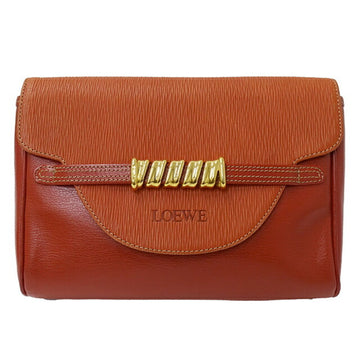 LOEWE Bag Ladies Brand Velasquez Clutch Second Leather Red