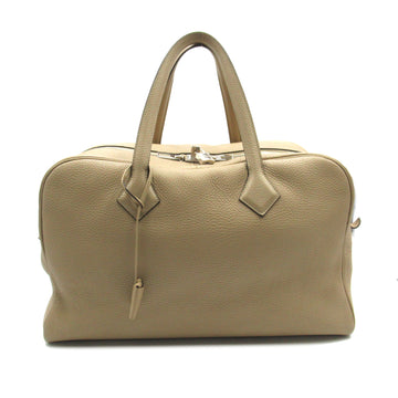 HERMES Victoria 43 Beige Togo leather leather