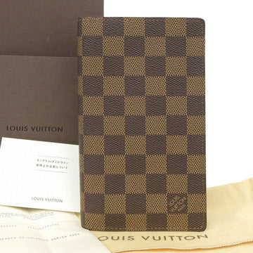LOUIS VUITTON Damier Portefeuille Columbus bi-fold long wallet Ebene N63022