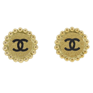 CHANEL COCO Mark Earrings Vintage Gold Plated Made in France 1995 95P Approx. 16.3g Women's