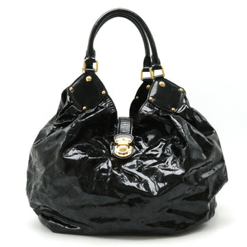 LOUIS VUITTON Monogram Surya XL Tote Bag Shoulder Patent Leather Noir Black M95796
