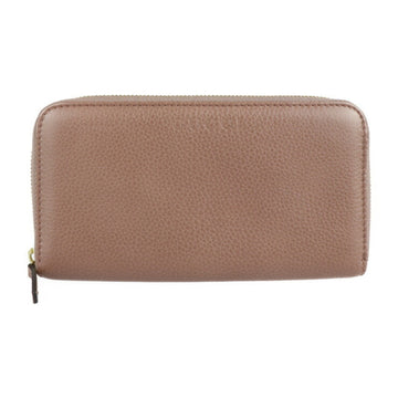 GUCCI long wallet 363423 leather thin azuki round fastener