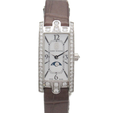 HARRY WINSTON Avenue C Mini Moonphase Wrist Watch Wrist Watch AVCQMP16WW001 Quartz White White shell K18WG[WhiteGold AVCQMP16WW001