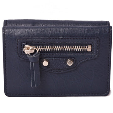 Balenciaga mini wallet compact BALENCIAGA fold CLASSIC classic navy 477455 outlet