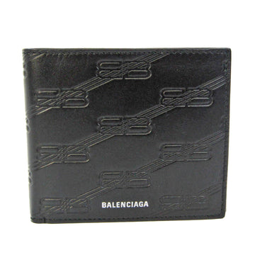 BALENCIAGA 718395 Men,Women Leather Wallet [bi-fold] Black