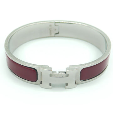 HERMES Click Crack PM H Silver/Red