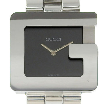 GUCCI Watch 3600M Stainless Steel Swiss Made Silver Quartz Analog Display Black Dial Men's