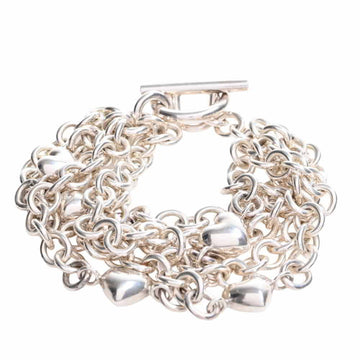 TIFFANY SV925 heart 5 row bracelet - silver