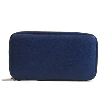 VALEXTRA Leather Long Wallet [bi-fold] Blue