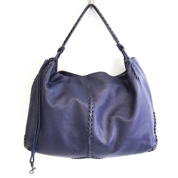 Bottega Veneta Intrecciato Cervo Hobo Medium 468600 Unisex Leather Handbag,Shoulder Bag Purple