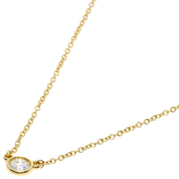 TIFFANY Vis the Yard Diamond Necklace K18 Yellow Gold Women's &Co.