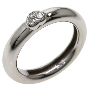 TIFFANY Friendship Heart Diamond Ring K18 White Gold Ladies &Co.