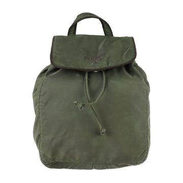 PRADA rucksack daypack nylon green silver metal fittings backpack mini