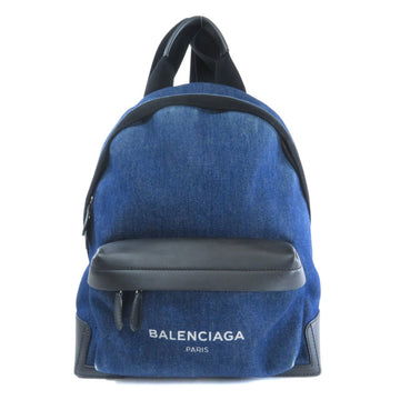 Balenciaga Logo Backpack Daypack Denim Women's